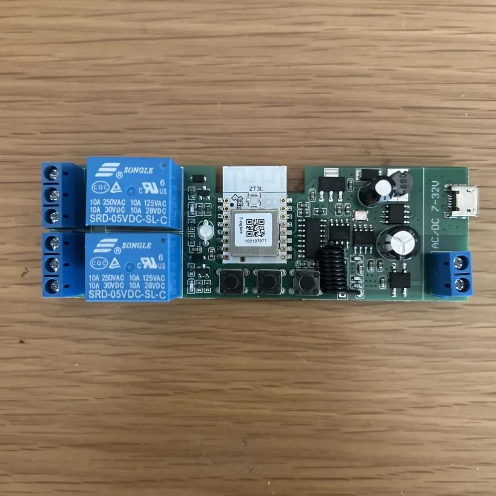 2 Channel 5V 12V ZigBee Smart Relay Switch,Adjustable Self Lock and... Fast Ship